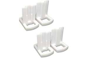 3D SAVOIE Lot de 4 Guides Hauts en T Omega pour Porte Coulissante de Placard
