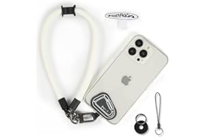 project-cb Handgelenkschlaufe Handy,Handy Handykette Pads ×2, Handyhülle Halterung,Handgelenkschlaufe für Schlüssel, AirPods, Kamera(Weiß, 40cm)