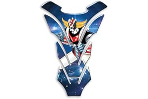 DEGONA Paraserbatoio GOLDRAKE UFO ROBOT Tank Pad Adesivo Resinato 3D Protezione Serbatoio compatibile con moto HONDA YAMAHA DUCATI APRILIA KAWASAKI - PV016