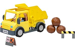 Bluey Dump Truck, With Load and Unload Feature, Get Some Work Done With Exclusive Hard-Hat and Muddy Bingo,