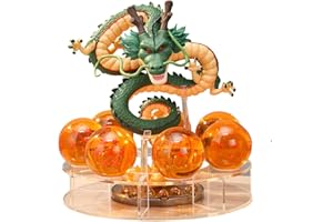 Metok·Zayul Shenron Figurine Shenlong Statue Set de 7 balles Action Decor pour affichage d'affaires, anniversaire, décoration de la maison