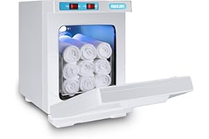 JDKJAG 176°F 5L Hot Towel Warmer Bucket, Hot Towel Cabinet, Sterilizer UV Towel Warmer, Professional Sterilizer Box, for Hair Salon, Bathroom, Beauty, Home Office, Gym (white)