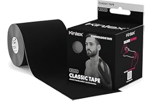 Kintex Bandes de Kinésiologie, Rouleau de 7,5 cm x 5 m, Bandes pour Le Sport, imperméable et élastique, pour Les Muscles