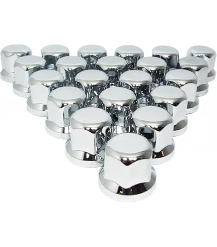 Tapacubos Cromo 32 Mm - Pack De 120 Unidades Para Camiones, Remolques Y Autobuses