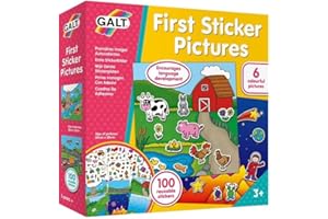 Galt Toys, First Sticker Pictures, Reusable Sticker Activity Kit, Ages 3 Years Plus