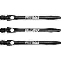Tiges Fléchettes Winmau - Lot De 3 En Aluminium Gravé (Longueur Moyenne 46mm)