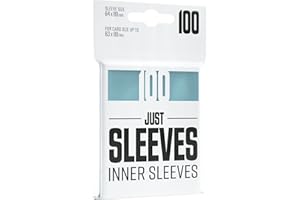 GAMEGENIC Asmodee- Just Inner Sleeves | 100 protège-Cartes | Pochettes intérieures | Transparent | Aspect Brillant | 64x89mm | Jeu de société | Accessoire, GGX10002ML