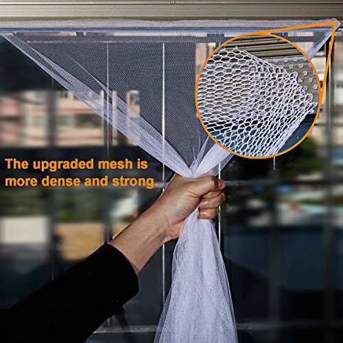 Moustiquaire-pour-fentre-3-paquets-JIT-FUNG-Moustique-Insect-Mesh-13-mx-155-m-avec-3-rubans-adhsifs-Blanc-Deuxime-Gnration