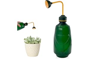 xiaoxiaozhijia 450ml Regadera Plantas Interior,Regadera Pequeña,Se Puede Invertir el Riego,Adecuada para Plántulas y Plantas Delicadas (Verde)
