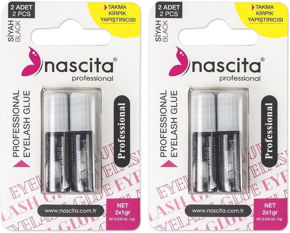 nascita 2li Kirpik Yapıştırıcısı (SİYAH) - 01 2li paket