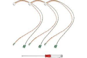 QIXIANG CB Ersatz Ohren and Ersatzkabel mit Schraubendreher, nur äußere Ohren, Kabelersatz für Toniebox,Ersatzteile für Tonies Lautstärketaste (3 Netzkabel)