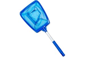 KAHEIGN 62 cm handhållet poolhåv fint poolnät – professionell skimmer poolhåv för poolrengöring, spa och damm, djupt ultrafint masknät – handhåv för bubbelpooler och akvarier