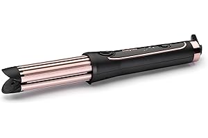 BaByliss Curl Styler Luxe innovativer Lockenstab mit integrierten Heizplatten und Kühlluft-Funktion C112E, Keramik