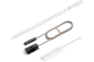 MEGAVOW 3pcs Drain Unblocker Brush, Plunger Sink Drain Unblocke 61 inch Flexible Double Ended Pipe Feeding Cleaning Brush 17.7 inch Sink Unblocker and 7.9 inch Tube Brushes Plug Hole Hair Remover Tool