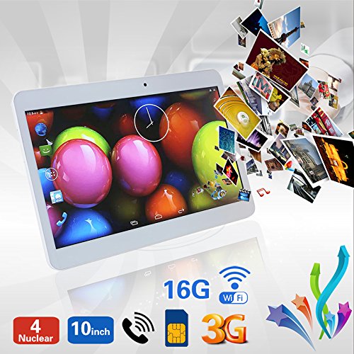Auntwhale 10  inch Dual-Core Android 4 4 1 16GB Dual SIM 3G WiFi Phone Phablet Dual Cam Bluetooth Tablet
