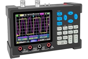 AMZLORD DSO3D12 3 in 1 Portable Professional Digital Oscilloscope 120MHz Bandwidth Dual Channel 250MSa/s Built-in Multimeter+Signal Generator IPS Display