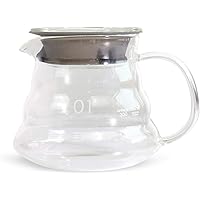 Kslong 12 UNZE Glaskrug klare Kaffeemaschine Karaffe Server Kaffeekanne Kaffeemaschine Teekanne Wasserkocher…