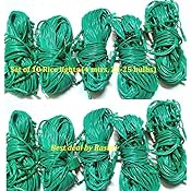 Rashri Green Color Rice Lights Ladi Serial Bulbs Decoration Lightings 4 Meter 25 Bulb (Pack of 10)
