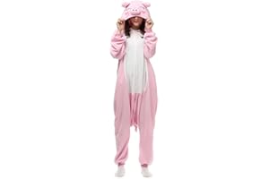 VENASTER Cosplay Adulte Pyjamas Unisexe Onesies Deguisement Animaux Grenouillères Romper Pajamas Vêtements de Nuit Carnaval Costumes Siamois