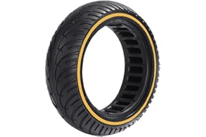 G.V.SHOP® 1 Pneumatico Solido da 8,5 Pollici per Scooter Monopattino Elettrico Xiaomi M365 e PRO, Ducati, Lexgo, Vivobike, Gomma Ruota Piena, Morbida, Ricambio Anteriore/Posteriore (1pz Giallo)