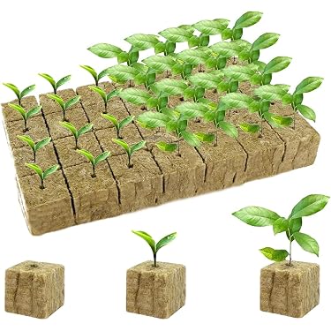 28 Cubes Laine De Roche Hydroponie 4x4x4cm | Pour Semis, Bouturage - Culture Hors Sol