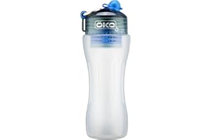 OKO H2O Flacon de filtration 650 ml pour chlore, bactéries, micro plastique, réduction du plomb