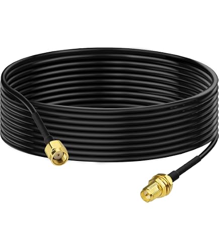 2 Câbles SMA Mâle Vers SMA Femelle étanches M12 - RG316 50 Ohms, 30 Cm - Pour Antennes Routeur, Radio Amateur, Amplificateur