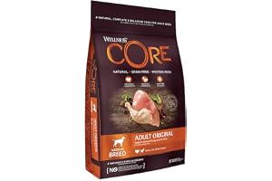 Wellness Core Adult Original, hundtorrfoder, spannmålsfritt, med hög kötthalt, kalkon och kyckling, 10 kg
