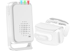 NineLeaf Bewegungsmelder, Türklingel für den Außenbereich, für Hunde und Katzen, wasserdicht IP54 Kabellos, PIR-Grußglocke für Geschäfte, Geschäfte Büro Zuhause, Briefkastenalarm, Garage, Auffahrt