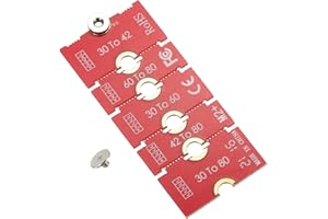 sourcing map M2+ M.2 NGFF/NVME Length Extend Adapter 2230, 2242, 2260, 2280 Multipurpose SSD Extension Bracket Card Plate PCB Board for PC Computer Case