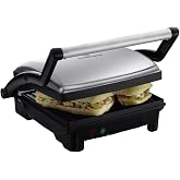 Russell Hobbs tost makinesi [3'&uuml; 1 arada: 17888-56 masa &uuml;st&uuml; ızgara, a&ccedil;ık ızgara plakaları, panini ve sandvi&ccedil; makinesi, temas