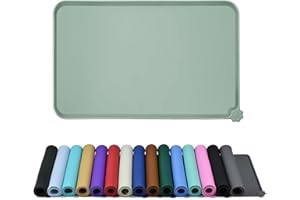 Reopet Silicone Dog Cat Bowl Mat Non-Stick Food Pad Water Cushion Waterproof - Multiple Colors, Sizes & Purposes