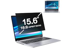 ZOEGAA Écran de confidentialité pour ordinateur portable 15,6" - Compatible avec Lenovo ThinkPad HP Dell Xps Samsung Asus Acer - Écran large amovible 16:9 - Protection anti-reflet