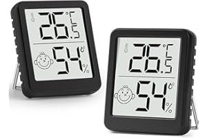 PAIRIER Igrometro Termometro Digitale Interno Termometro Monitor di Temperatura e umidità per Interni Casa Magazzini Ufficio Bambino Serra Cantina