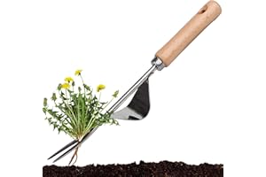 YINGBIAO Hand Weed Remover Tool Garden Weed Puller with Handle Block Paving Weeding Tool Stainless Steel Deep Root Weeder Tools Manual Gardening Weed Picker Tool for Patio Crack Lawn Grass