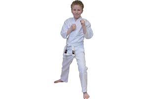 Budodrake Kinder-Karateanzug Funktion Misch-Tec für Einsteiger und Fortgeschrittene, Karate-Anzug Karategi für Kinder
