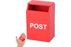 ‎HEMOTON HEMOTON 3stücke Miniatur Briefkasten Für Puppenhaus Dekorativer Miniatur Möbelstück Für Kreative Wohnaccessoires Und Bastelprojekte