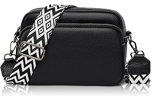 GSenhui damska skórzana torba na ramię, crossbody, mała torba na ramię z szerokim paskiem, zamek błyskawiczny i zdejmowany pasek na ramię, torba na telefon komórkowy do zawieszenia, dla kobiet,