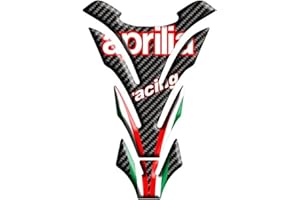 Tankpad - Adhesivo decorativo para protector de depósito (con resina, efecto 3D, diseño de Aprilia Racing)