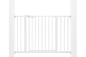The Moon Brand Auto Baby Safety Gate with Extension Tiny Gate with Safety Lines - Standard Size, Easy Installation-Perfect for Baby Moms: Durable, Multiple Use & Enhanced Security-74.5 114 cm