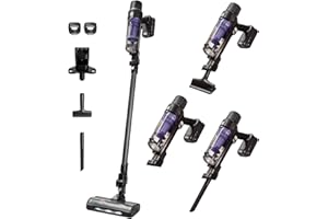 ‎ROWENTA Rowenta X-PERT 7.60, Akkustaubsauger, 140 W Saugleistung, langlebiger Akku, Hochleistungs-LED-Bodendüse, Ultraleicht mit nur 1,2 kg im Handstaubsauger-Modus, Lila-Schwarz, RH6A33WO