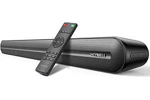 Heymell Voyage201 Barra de sonido de 150 W para TV, 6 altavoces Bluetooth barra de sonido subwoofer integrado, sonido muy claro, sin ruido, sonido envolvente 3D, HDMI óptico coaxial AUX