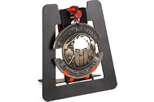 Excefore Medal Holder Display Rack, Single Medal Hanger Tabletop Medals Ribbon Rack Frame for Runners, Marathon, Soccer, Football, Gymnastics, Sports, Ribbon Medals Badge Award Insignia