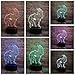 Produktbild Kreative Neue 3D LED Lampe Nachtlicht Einhorn Pferd Rgb Birne Party Dekoration Weihnachtsgeschenk Cartoon Luminaria Lampara D