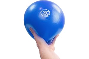 Fitness Mad Exer-Soft Stability Ball, Soft Pilates Ball, 3 Sizes: 7”, 9” & 12”, Mini Gym Ball for Pilates, Yoga, Core Training and Physical Therapy