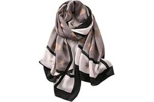 KOOYOL Sciarpa Donna Elegante Leggera Morbida a Stola Rettangolare Leggero Multiuso Stole Protezione Solare Quattro Stagioni