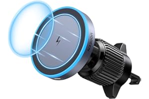 ‎UGREEN UGREEN Bezprzewodowa ładowarka samochodowa Uchwyt samochodowy do telefonu komórkowego z funkcją ładowania Kompatybilny z iPhone'ami serii 15/15 Pro Max/14/13/12, obsługuje funkcję czuwania