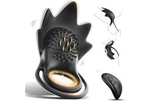 YEWUZER Anillo Vibradorador Pene Juguetes Eróticos Para Pareja Sexuales Juguetes Sexuales, 10 Vibración Masturbador Hombre Pene Clítoris Anillo Pene Masculino Vibradorador Hombre