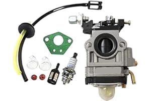 CJHZQYY Gaźnik, gaźnik GX35 52 cc, 49 cc, 43 cc, 40 cc, do kosiarek do żywopłotu, kosiarki węglowej, filtr powietrza 15 mm, z uszczelką, wężem, świecą zapłonową i filtrem paliwa