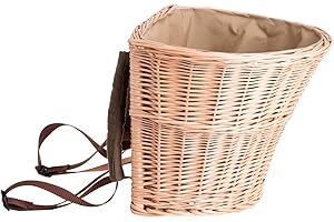 E-WICKER24 ALLES AUS WEIDE e-wicker24 Hotte de cueillette des fruits et légumes, Sac à dos en forme de hotte en osier avec bretelles (Naturel sans couvercle)